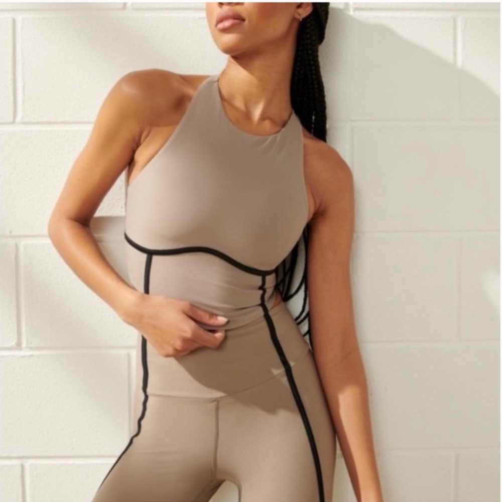 YPB sculptlux high-neck corset slim tank